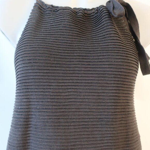 Womens Farella Capri Gray Ribbed Lurex Tank Top M - Picture 6 of 9